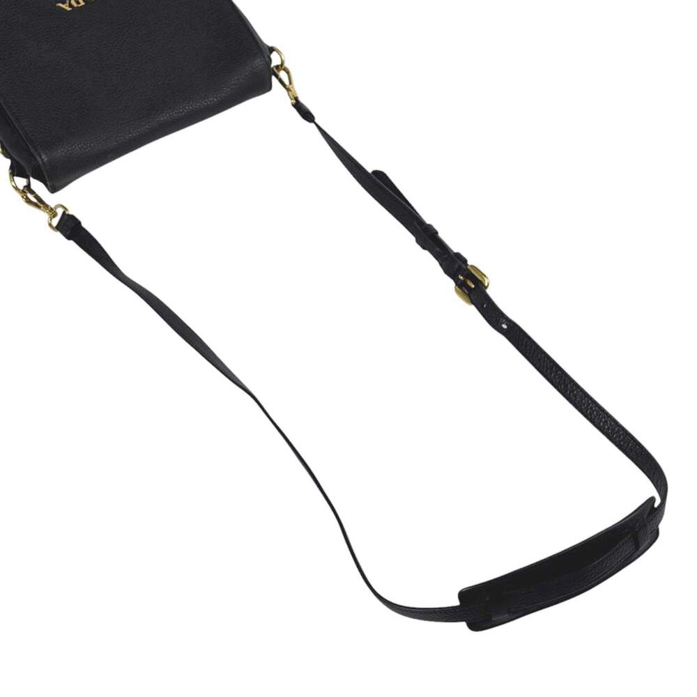Prada PRADA Logo Shoulder Bag, 2-Way, Crossbody, Leather, Nero (Black), 1BD20... - Picture 8 of 9